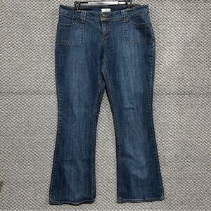 SO Blue Flare Wide Leg Jeans Classic Denim